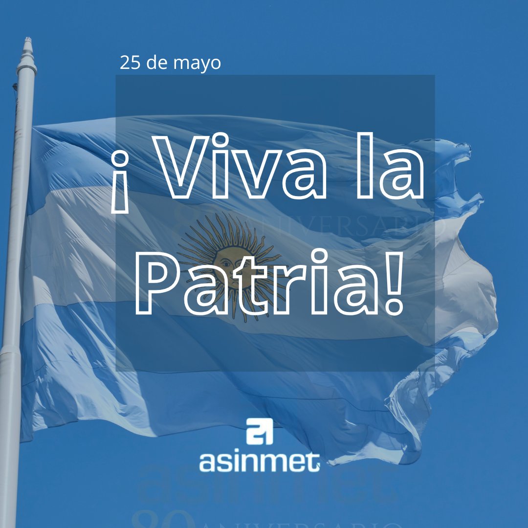 En este 25 de Mayo saludamos a toda la industria metalúrgica, motor del desarrollo nacional 🇦🇷.
Con esfuerzo, innovación y compromiso forjan el presente y futuro del país ⚙️🛠️.
¡Feliz día a quienes hacen grande a la nacional q! 💪🏼⚒️