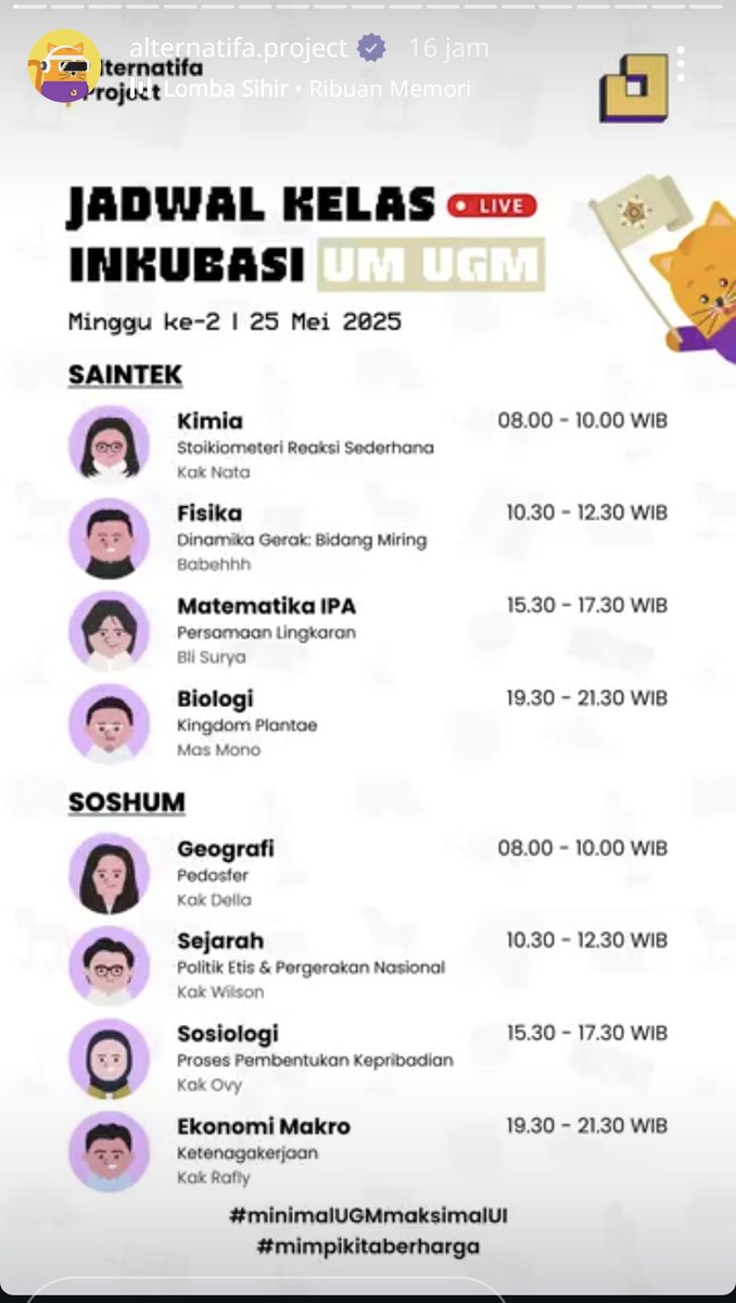 Fakhri9c's tweet image. Day 011: Speedrunning FTI UGM
Bahan Ajar: @AlternatifaP 
Tanggal: 25 Mei 2025

#alternatifa #simakui #bimbelum #um #ujianmandiri #utulugm