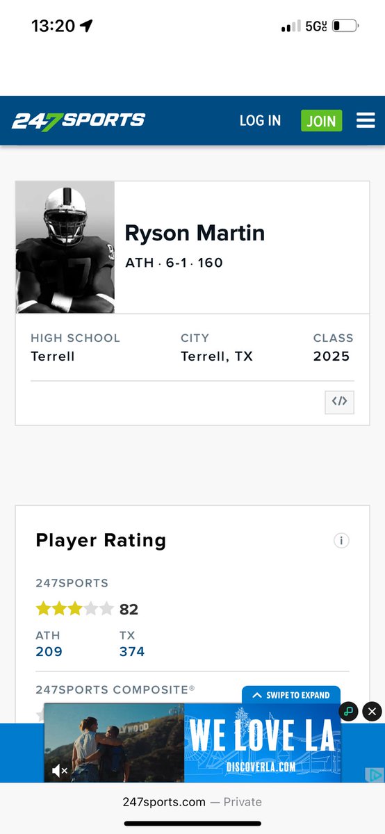 MartinRyson's tweet photo. Took me a minute to realize but still blessed to have been rated a 3 star athlete!⭐️⭐️⭐️
@247Sports 
@gabrieldbrooks https://t.co/5CXqWvzH8A