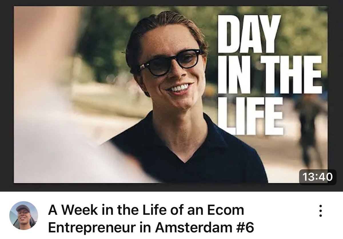 New week in the life just dropped. Back on YouTube.

youtu.be/fk7S2OiPQUc?si…