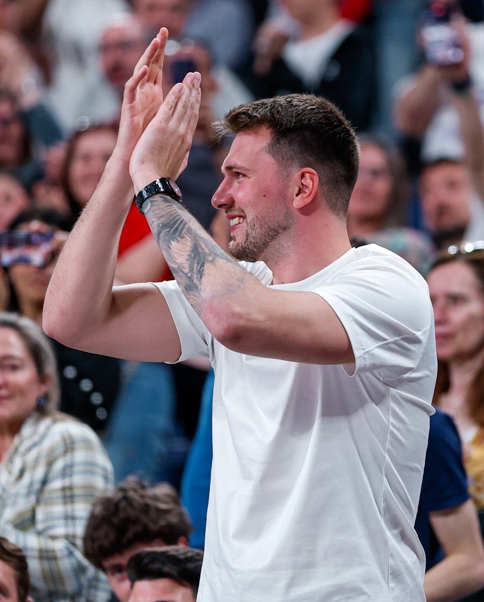 Luka Dončić is at Real Madrid basketball game