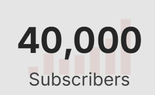 40K on YT 🥳