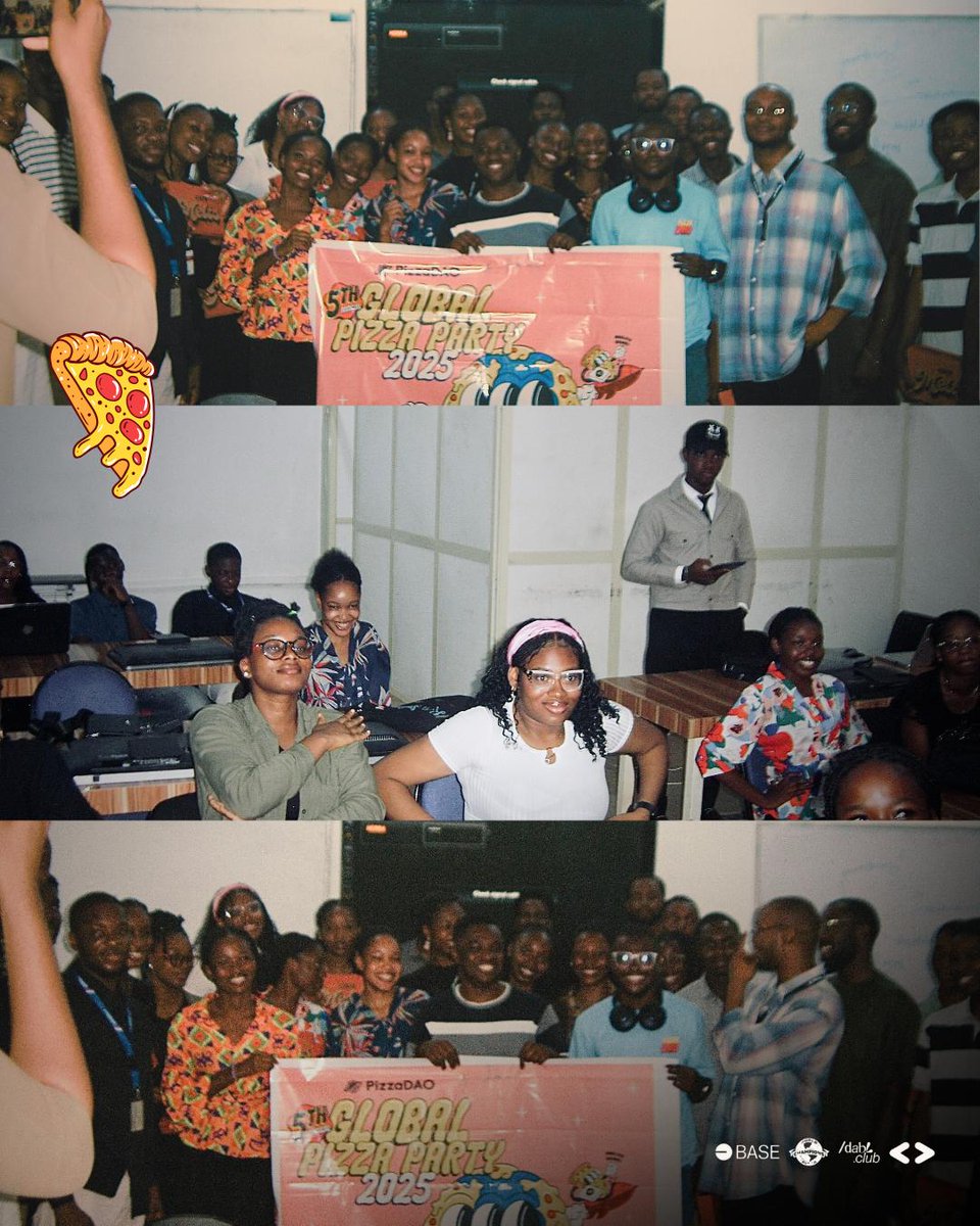 WinifredShima's tweet photo. It was an amazing touchdown at the Bingham University Keffi, for the 2025 #globalpizzaparty. Thank you @Pizza_DAO and @PolygonAbuja for the community support https://t.co/2TnLtbF1FG