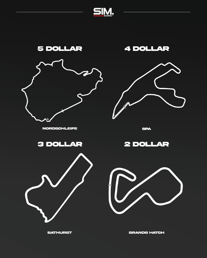What is your perfect combination? 🏁

Pick your car, track, and setup – each option comes with its own price tag, and you’re the one in charge! 🤩

✅ Get your tickets for THE SimRacing Event of 2025: ticket.simracingexpo.de

#SimRacingExpo #SRE25 #SimRacing #SimRacingHardware