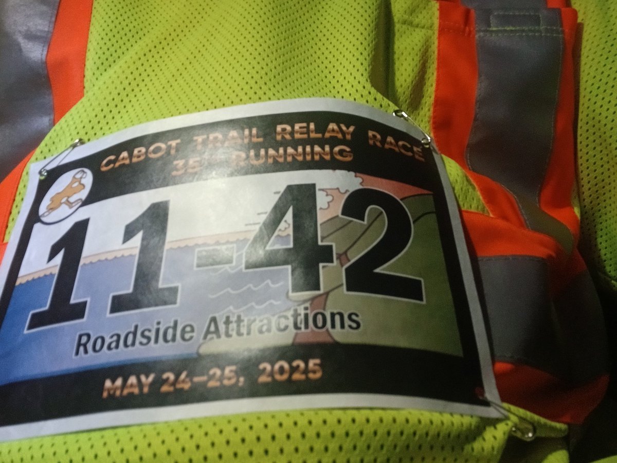 Brentsampson14's tweet photo. Lucky to be part of such a great team and great group of people again for the 35th running of the Cabot Trail Relay. Proud to be part of the Roadside Attractions #ctrr #ctrr2025 #cabottrailrelay #capebreton #Roadsideattractions https://t.co/JvqYG8PZ0x