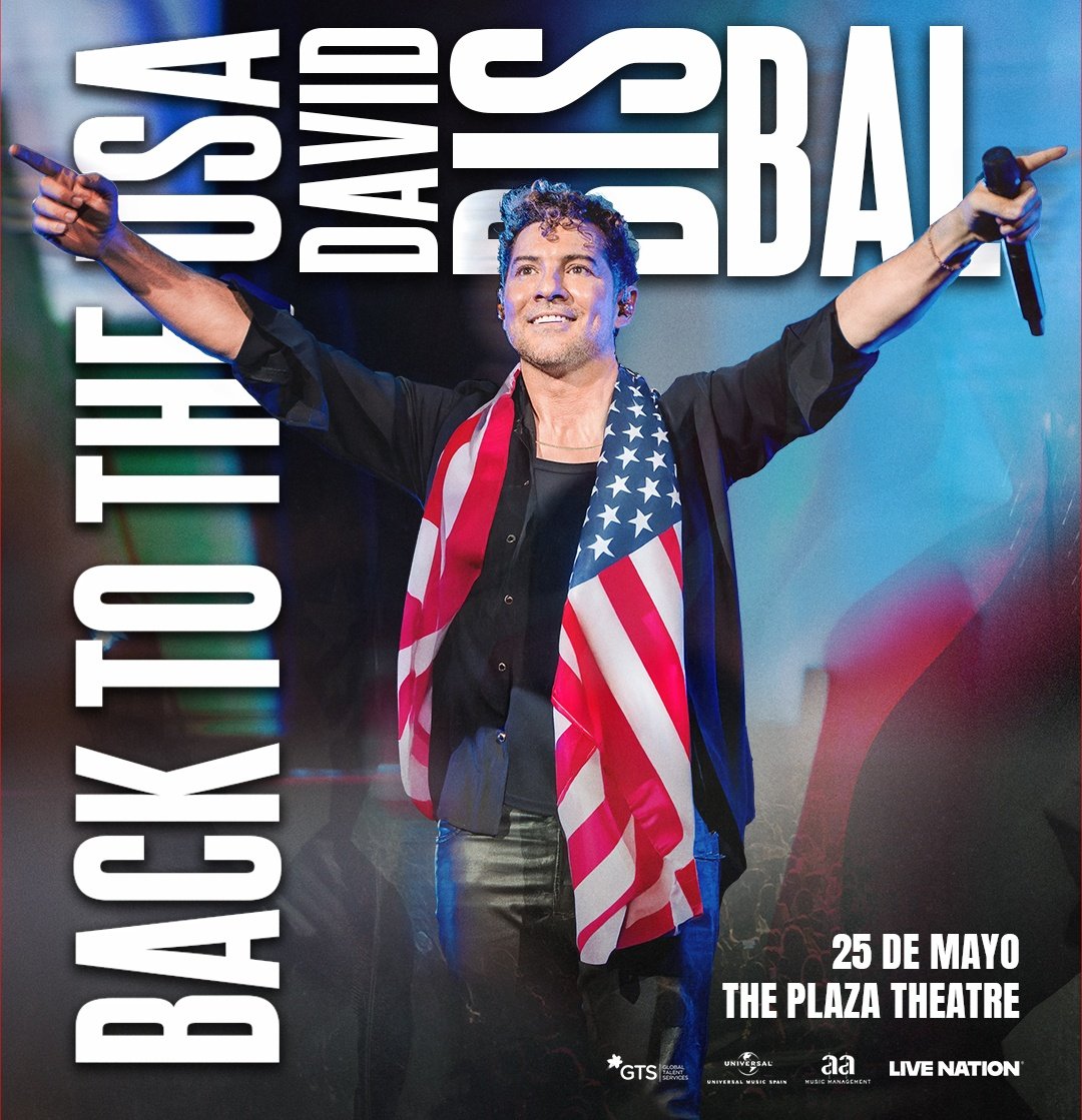anamari_db's tweet image. Hoy nuestro @davidbisbal se subirá de nuevo al escenario! #BackInTheUSA 🇺🇲 

📌 El Paso, Texas
📅 25 de mayo 2025
🏟️ The Plaza Theatre
🕗 20 horas