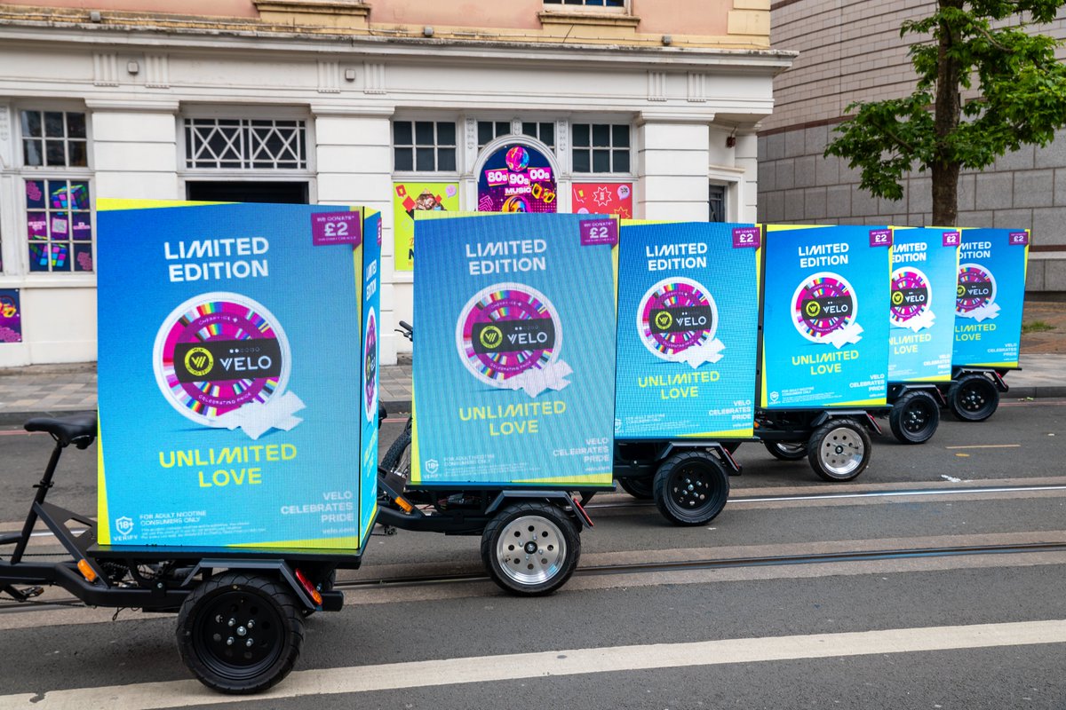 MonsterMedia__'s tweet photo. 🌈 Pride in motion across Birmingham! 🚴
Turning heads every step of the way.

#DigitalAdbikes #MobileBillboards #Velo #EcoFriendly https://t.co/ELiDcwQKYz