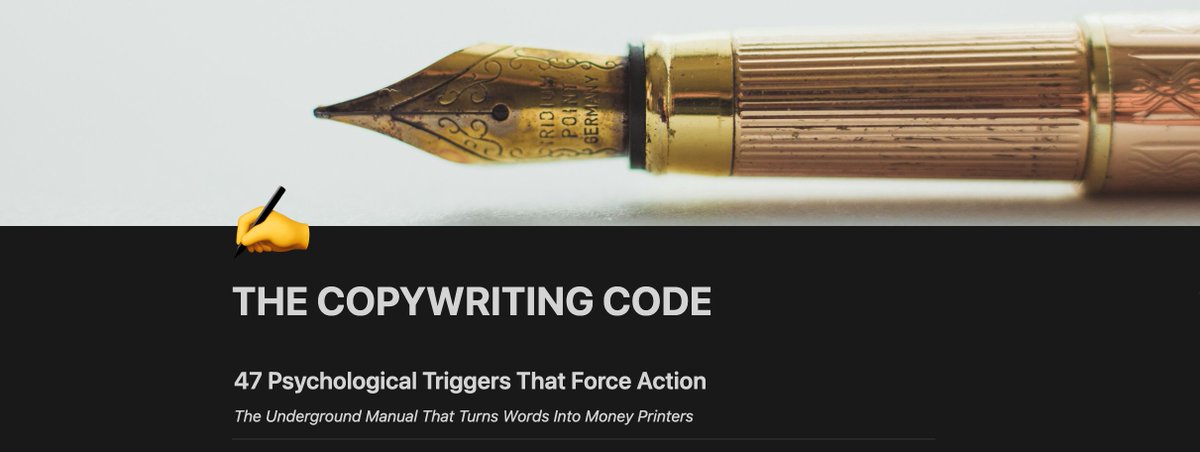 YJstacked's tweet image. I reverse-engineered $47M in sales copy and discovered why 99% of copywriters / marketers are broke

If you don't get the copy right, you'll never sell anything 

It is the foundation of marketing 

Spent a while dissecting every legendary copywriter from Hopkins to Ogilvy to…