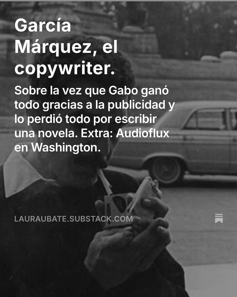 Antes de ser Nobel, Gabo fue copywriter de agencia y eso le dió el sustento para crear su novela más celebrada.
Revivo esa historia en nombre de la #creatorseconomy. Lean esto. Porque la amistad también necesita financiamiento. #EscribirenvozAlta