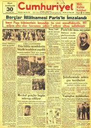 Tarihe not: Türkiye'nin payına düşen 107,5 milyon altın Osmanlı lirası borcun ödenmesi için Düyun-u Umumiye İdaresi ile 13 Haziran 1928 tarihinde Paris'te bir anlaşma imzalandı
Türkiye bu borcun son taksitini ilk dış borcun alınmasından tam yüzyıl sonra 71 yıl önce bugün ödedi