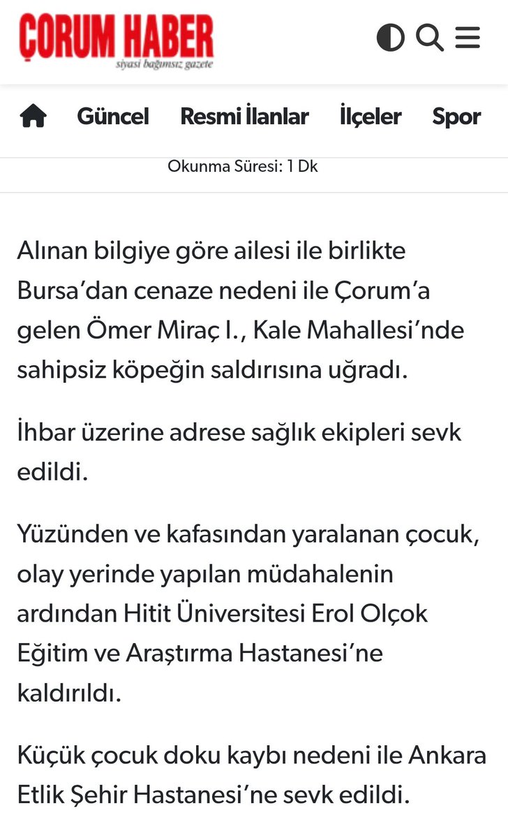 Üçüncü sayfa haberi olarak kalıyor artık…

Ses verin yahu…

Bitmiyor, itlaf olmadan başıboş köpek sorunu da bitmez, çocukların parçalanması da durmaz mama lobisi de bitmez…

Net söylüyorum bulurlar bir kılıfını devam ederler…

Barınak çözüm diyenler mama lobisinin aparatları,