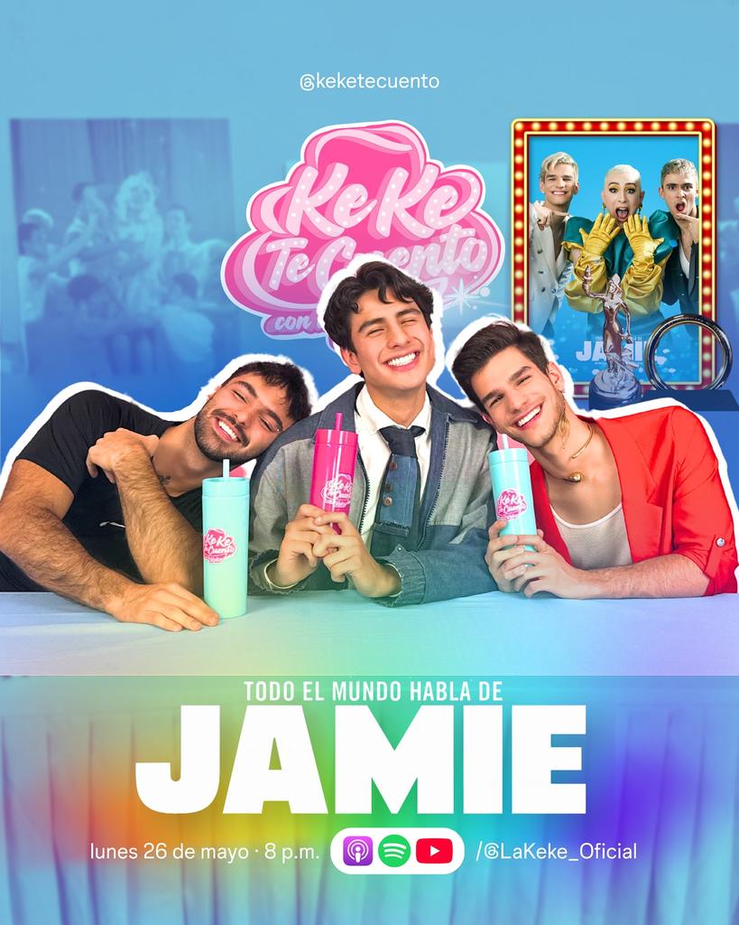 ¡Amamos! Mañana podrán disfrutar de este episodio de “Keke Te Cuento” con Nelson y Joaquín, para hablar un poco de sus experiencias en Jamie. ¡No se lo pierdan! 💙👠

ESTRENO, lunes 26 de mayo, 8 pm en YouTube y plataformas
youtube.com/@lakeke_oficia…