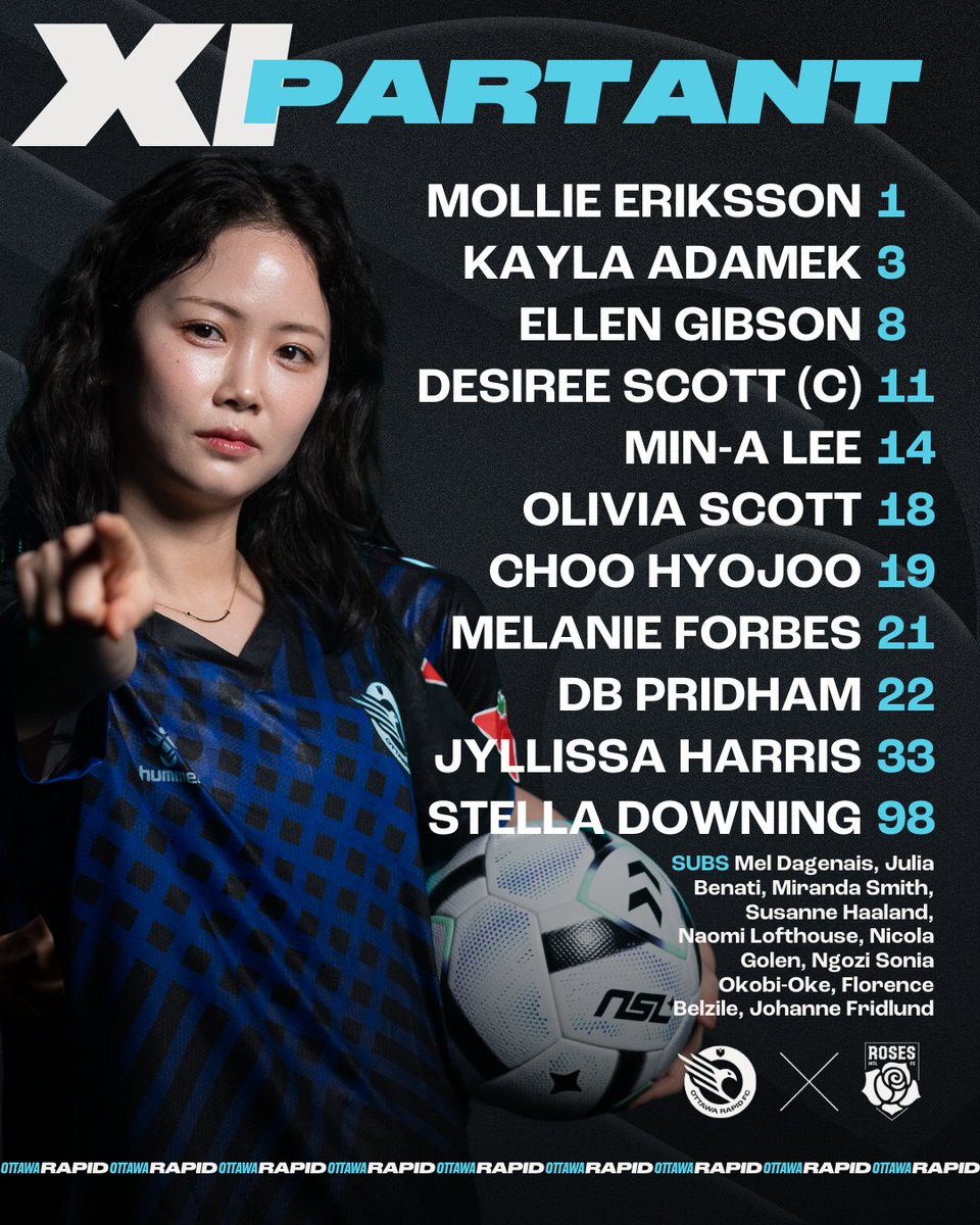 Today's Starting XI

-

Le XI partant

@northernsuperleague