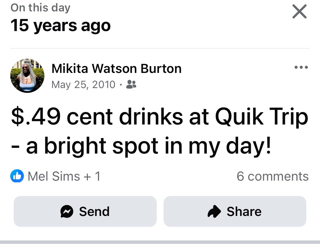 If we’re being honest, life hasn’t been the same since <a href="/QuikTrip/">QuikTrip</a> stopped doing $.49 cent drinks 🥤