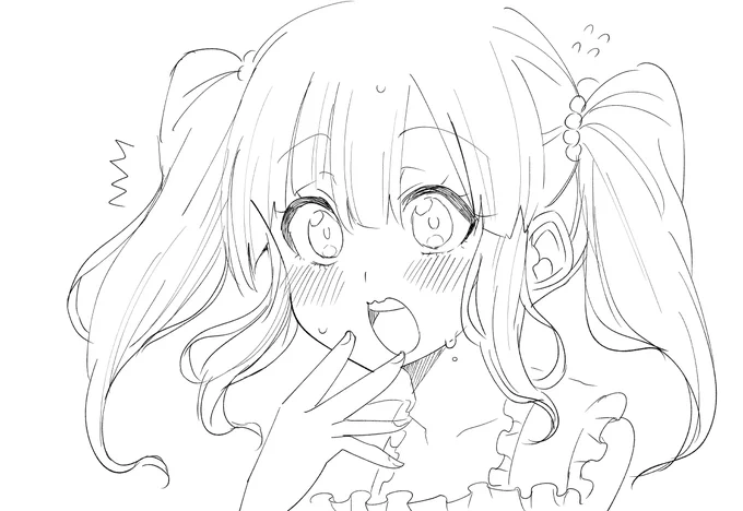 お顔かわいく描けた気がする智絵里 