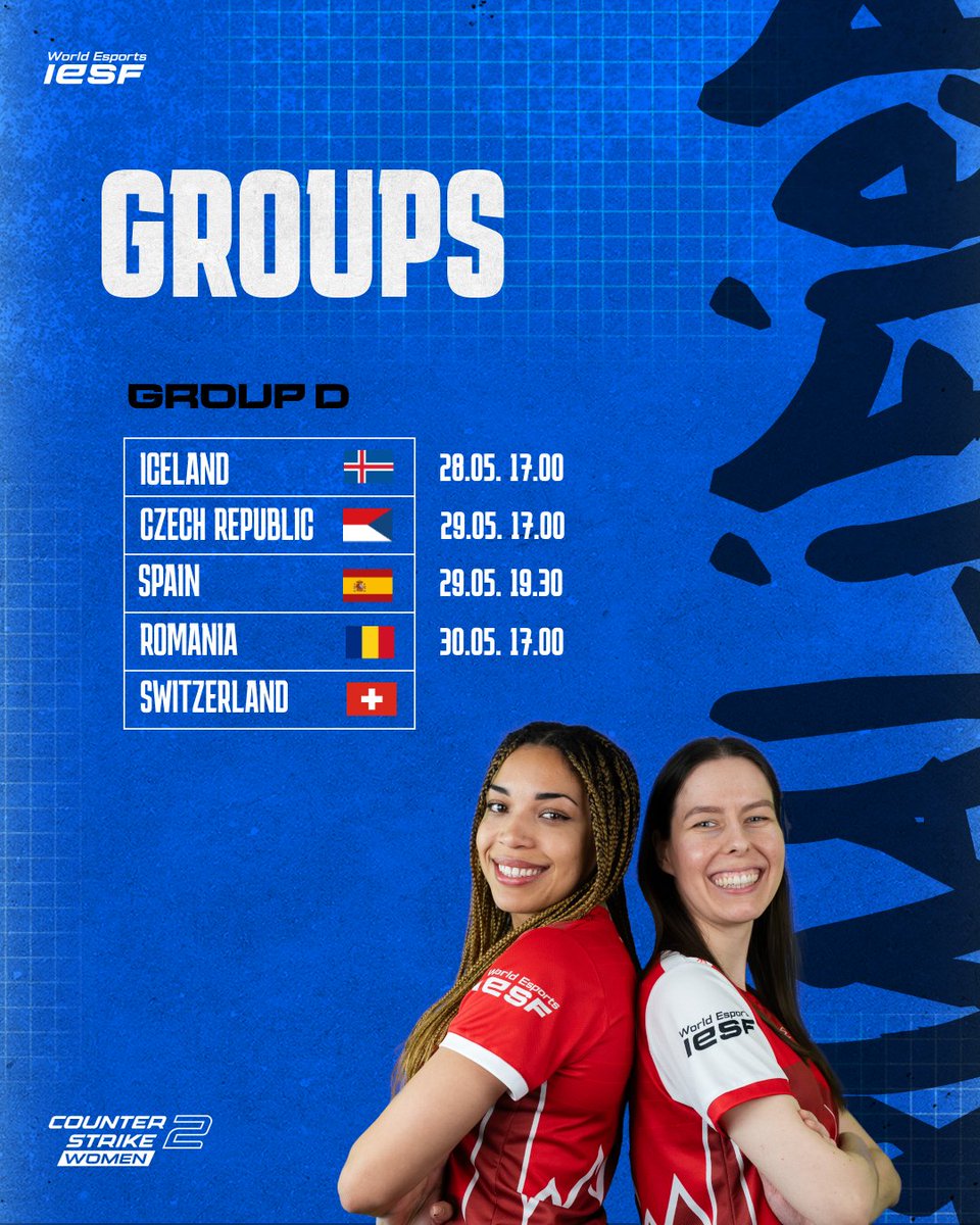 Switzerland's last hope for the IESF 2025 Season 🍀
Our #CS2Women play Wednesday - Friday 

👉4 out of 5 in the group proceed to the 2nd phase, which takes place on the weekend