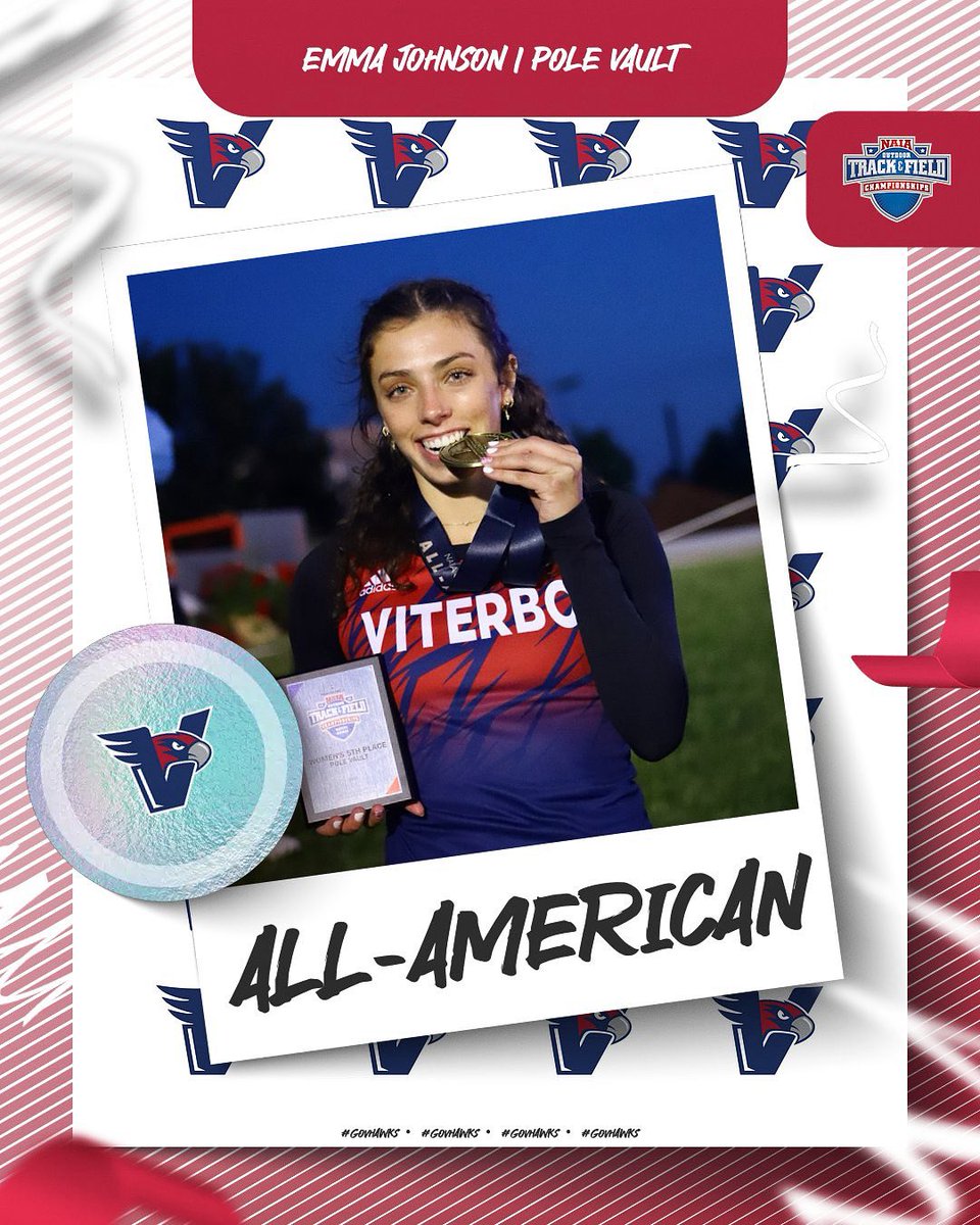 🏅 𝑨𝑳𝑳-𝑨𝑴𝑬𝑹𝑰𝑪𝑨𝑵 🏅

Emma Johnson caps off her VHawk career by snagging her 3rd All-American honors with a 5th place finish in the pole vault! 

Tied Lifetime PR - 3.80m / 12' 5.50" 📈

CONGRATS EJ! 

#GoVHawks