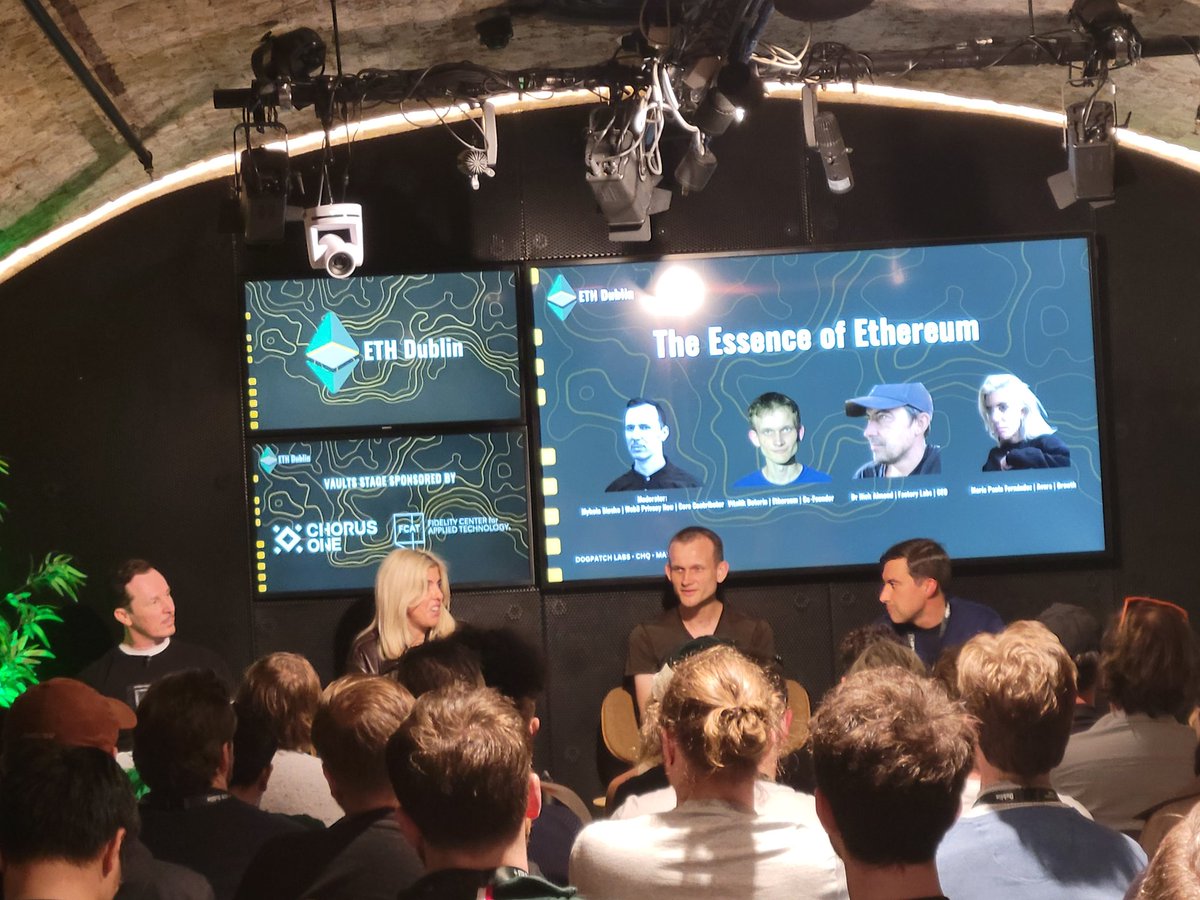 ganainmtech's tweet image. Loved meeting the OG #ETH gang yesterday at ETH Dublin!! ☘️

Learnt so much about L2 architecture, how they utilize ZK, looked at solidity smart contracts and so much more 😎 

Blockchain is so fun S/O to the squad they were v welcoming! 💚

@functi0nZer0 @andyhyfi @kassandraETH…