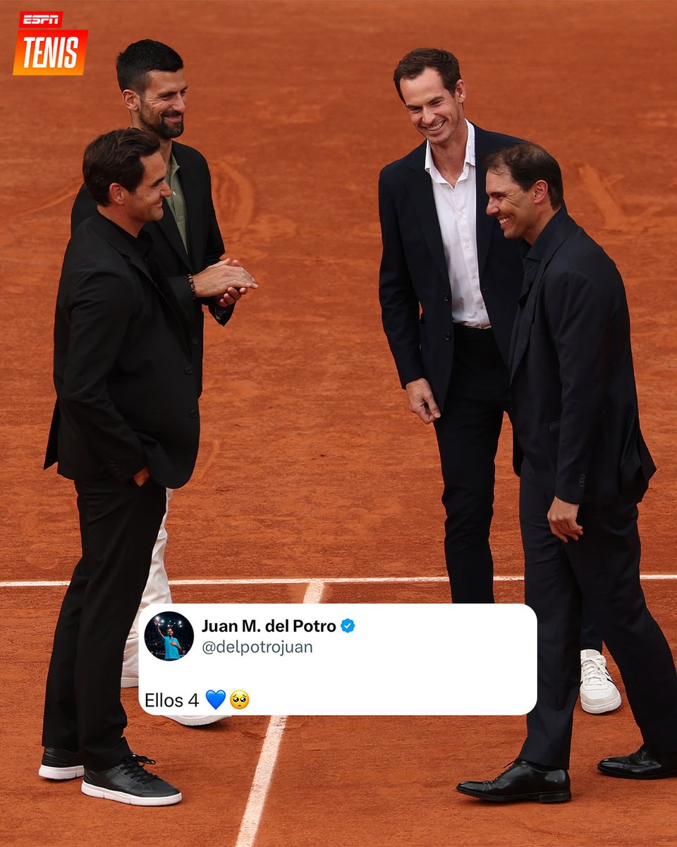 Cuánta historia, cuánta emoción en una sola imagen. 🥹📸

📺 Mirá nuestros partidos de #RolandGarros en #DisneyPlus.