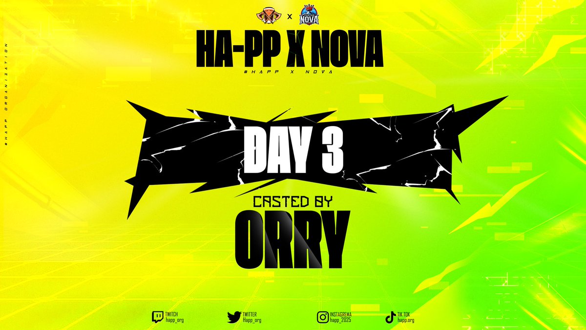 🎙️ The HA-PP x Nova Cup Qualifiers 3 are live now on Twitch!

Cast by <a href="/orryLive/">OrryLive</a> !

📺 Join the stream: twitch.tv/happ_org
