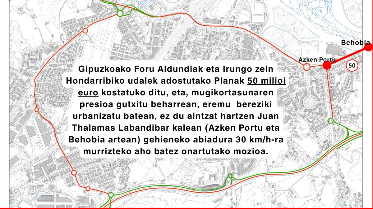 artiakolagunak's tweet photo. 🛣️@Irun_informa, @Gipuzkoa eta @HondarribiaUdal-ek #Irun onartu duten #Errepide #Plan eta biribilguneek #Trafiko eta #Kutsadura gehiago ekarriko dute baina EZ dute #Artia eta #Behobia artean #30Km-ra jaitsiko #GI636-ko abiadura nahiz eta #Mozio bidez aho batez onartu eta #PMUS-ak hori gomendatu.