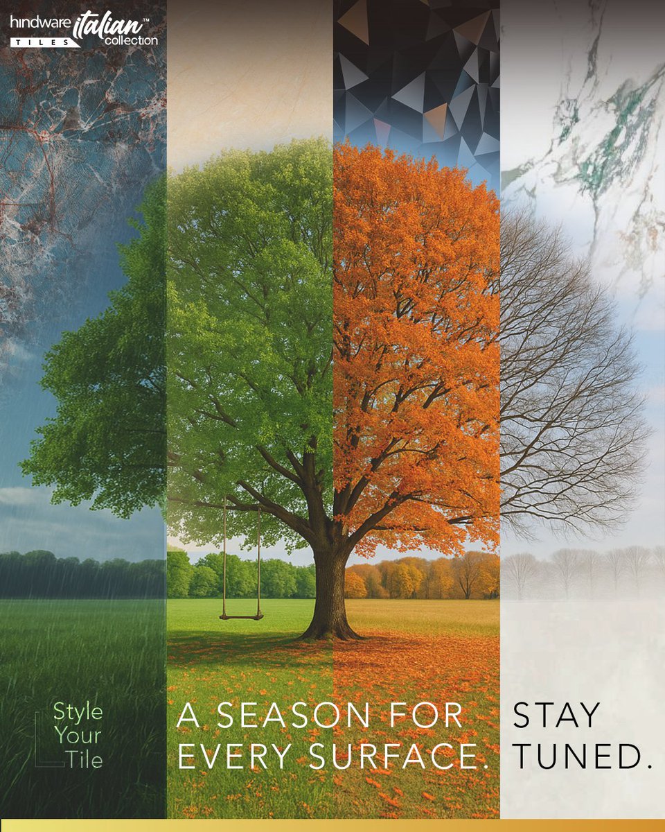 hindware_tiles's tweet image. From winter whites to monsoon moods, every season has its own style - and so should your surfaces.

Stay tuned as we unveil the perfect tile pairings for every time of year.

#StyleYourTile #HindwareTiles #TileInspiration #SeasonalStyle #HindwareItalianCollection