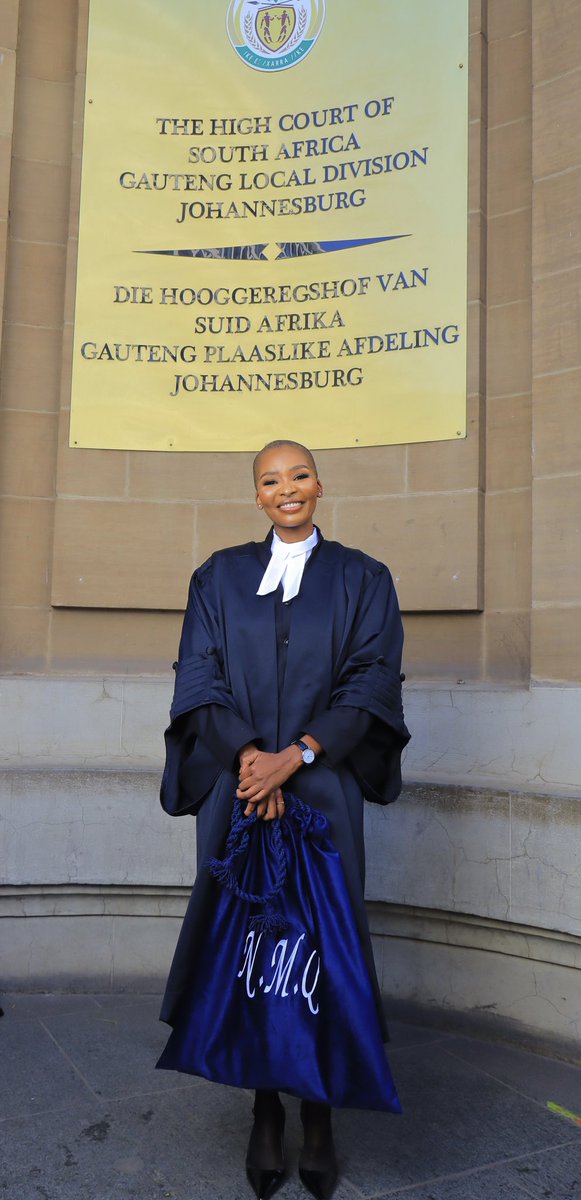 NzingaQ's tweet image. I am so excited to have been admitted as an advocate of the High Court of South Africa. ✨🇿🇦⚖️