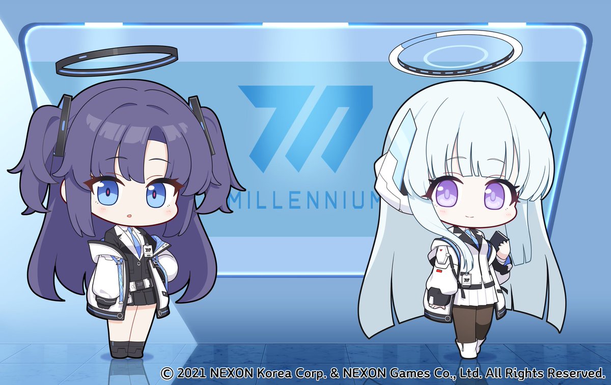 캐릭터 SD 일러스트 &amp; 배경 일러스트 작업했습니다😘