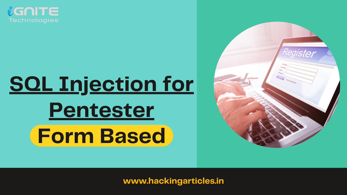 Best of SQL Injection

How to set up SQLI Lab in Kali
hackingarticles.in/set-sqli-lab-k…

Beginner’s Guide to SQL Injection (Part 1)
hackingarticles.in/beginner-guide…

Beginner Guide to SQL Injection Boolean Based (Part 2)
hackingarticles.in/beginner-guide…

How to Bypass SQL Injection Filter Manually