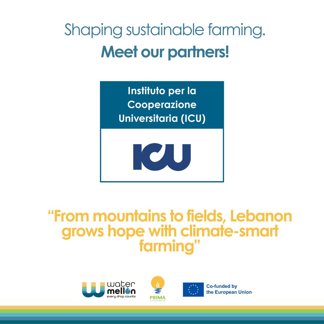 watermellon_primaproject (@watermellon_pr) on Twitter photo 👥 MEET OUR PARTNERS!
✅<a href="/icu_ong/">ICU Istituto per la Cooperazione Universitaria</a>, an international NGO headquartered in Rome and registered in 🇱🇧Lebanon, has an extensive track record in sustainable development, with a particular focus on rural development, water management, and agroecology throughout the Mediterranean region. 👥 MEET OUR PARTNERS!
✅<a href="/icu_ong/">ICU Istituto per la Cooperazione Universitaria</a>, an international NGO headquartered in Rome and registered in 🇱🇧Lebanon, has an extensive track record in sustainable development, with a particular focus on rural development, water management, and agroecology throughout the Mediterranean region.