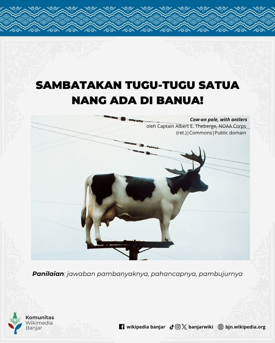 banjarwiki's tweet photo. Ngini tatangguhannya! https://t.co/TFLuhGtTtd