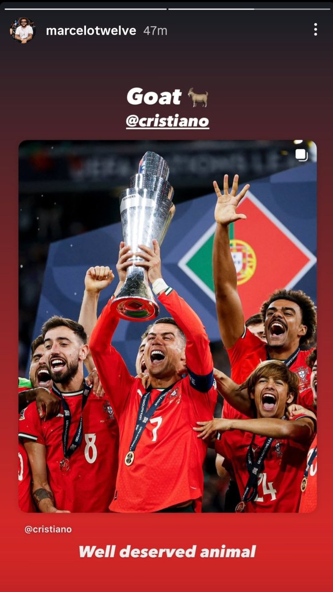 Marcelo on IG. 🐐