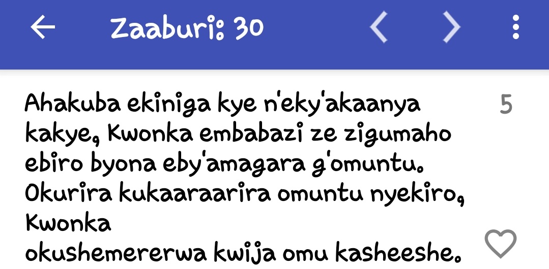 Day 9
Zaaburi 30:5