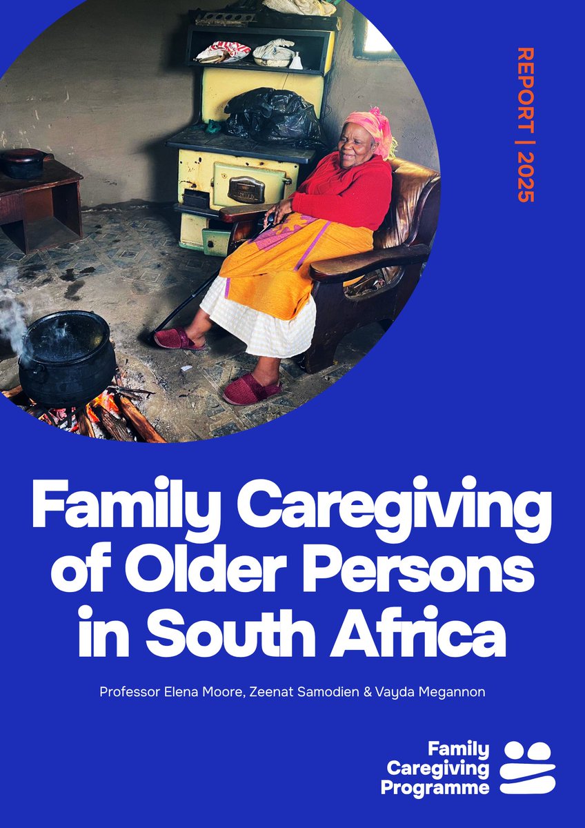 📢 NEW PUBLICATION ALERT 📢

The Family Caregiving of Older Persons in South Africa report: doi.org/10.25375/uct.2…

The Family Caregiving of Older Persons in South Africa report reviews how family caregiving of older persons happens.