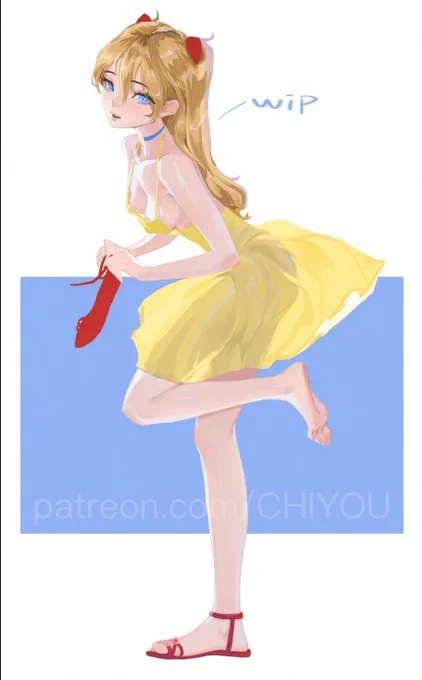[Eva]Asuka (wip) Asuka's fan art arc is coming to an end this June-get ready for a brand-new round of character voting next!