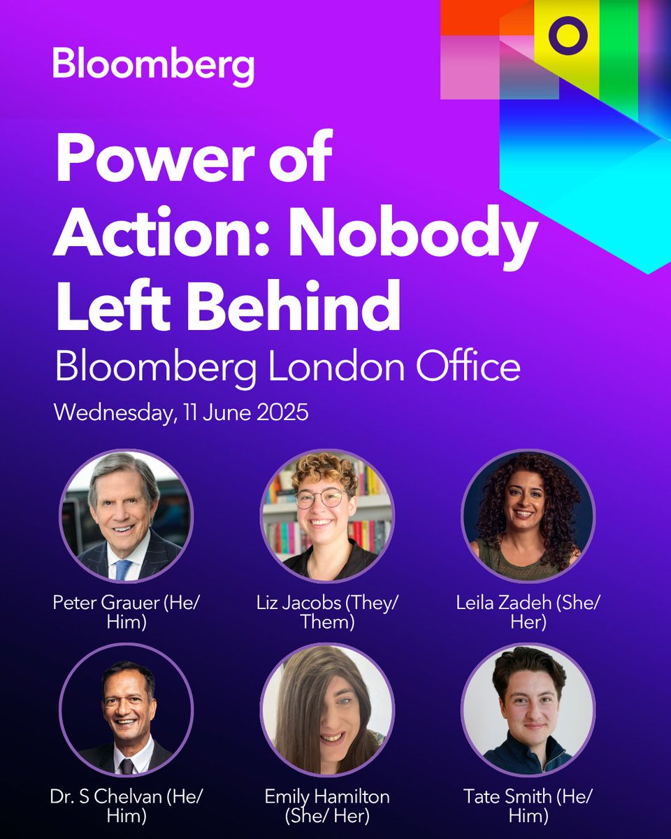 #PrideMonth2025 - <a href="/Bloomberg/">Bloomberg</a>  is hosting a flagship event, exploring the importance of #inclusion of all, and the #safeguarding of #humanrights as drivers of economic growth and innovation.

Dr Chelvan <a href="/S_Chelvan/">Dr S Chelvan (he/him)</a> will be part of the #Panel

Register: go.bloomberg.com/attend/invite/…