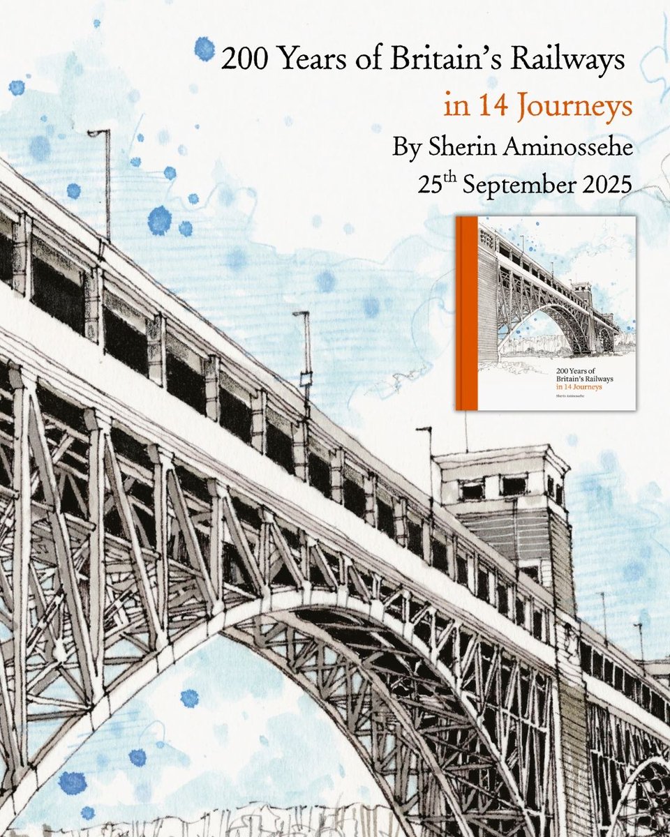 Sherin Aminossehe (@archidame) on Twitter photo Thrilled that my new illustrated book "200 Years of Britain’s Railways in 14 Journeys", exploring the rich legacy of our railways is out on 25 September. With foreword from the legendary <a href="/LordPeterHendy/">Lord Peter Hendy</a>. You can preorder on geni.us/BritainsRailwa… (more details soon) #railway200 Thrilled that my new illustrated book "200 Years of Britain’s Railways in 14 Journeys", exploring the rich legacy of our railways is out on 25 September. With foreword from the legendary <a href="/LordPeterHendy/">Lord Peter Hendy</a>. You can preorder on geni.us/BritainsRailwa… (more details soon) #railway200