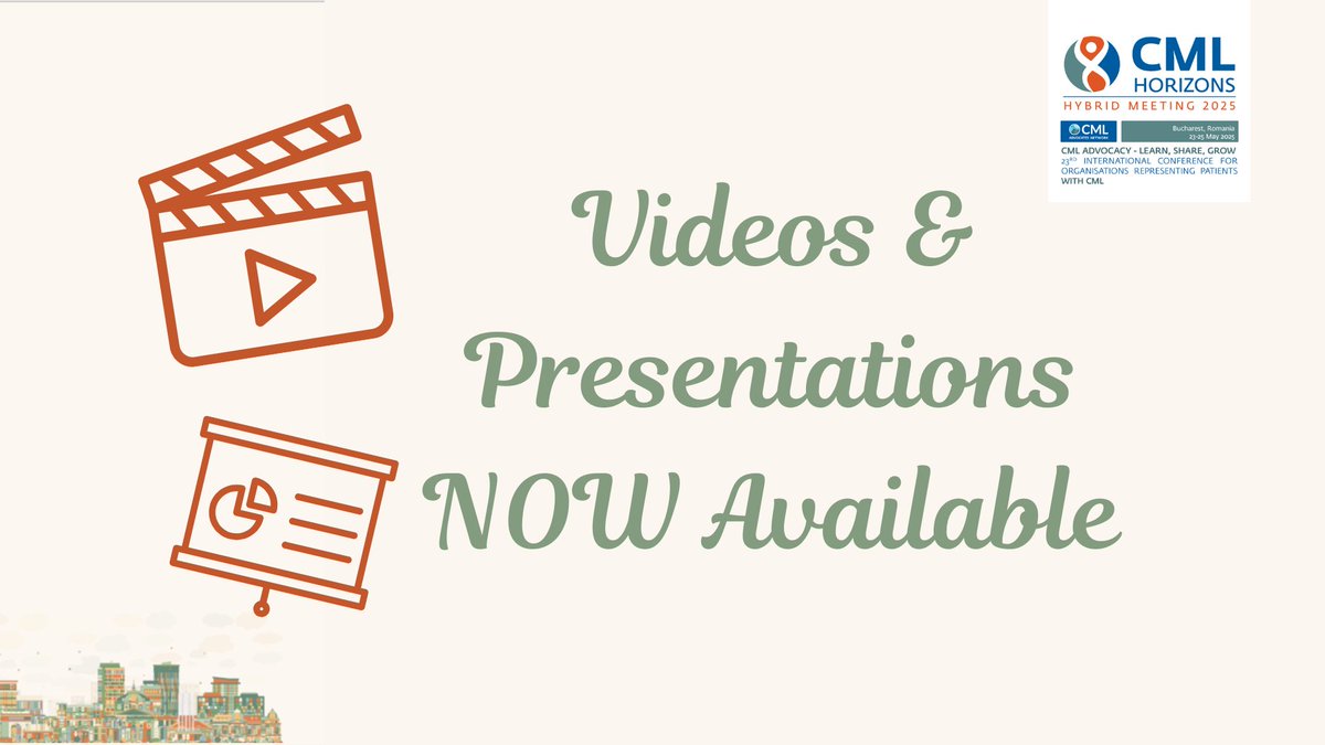 🎥✨ #CMLHZ25 videos &amp; presentations are now available online! 🌍💻

Whether you joined us in person or missed out this year, you can now watch the sessions, download the slides, and revisit all the powerful insights shared by global experts and advocates. From the latest CML