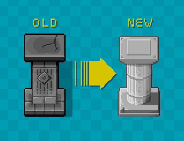 Improving church pedestal for my rpgmaker Tileset:
#pixelart