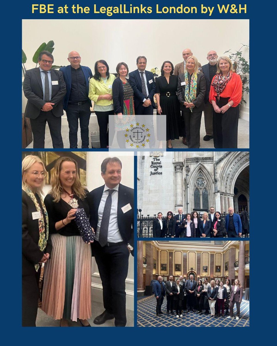 🇬🇧 Last week, the #FBE was proudly represented by our 2nd Vice-President, Michele Calantropo, and Past President Izabela Konopacka at a very special edition of the Legal Links event, hosted by our active member, the Westminster &amp; Holborn Law Society.