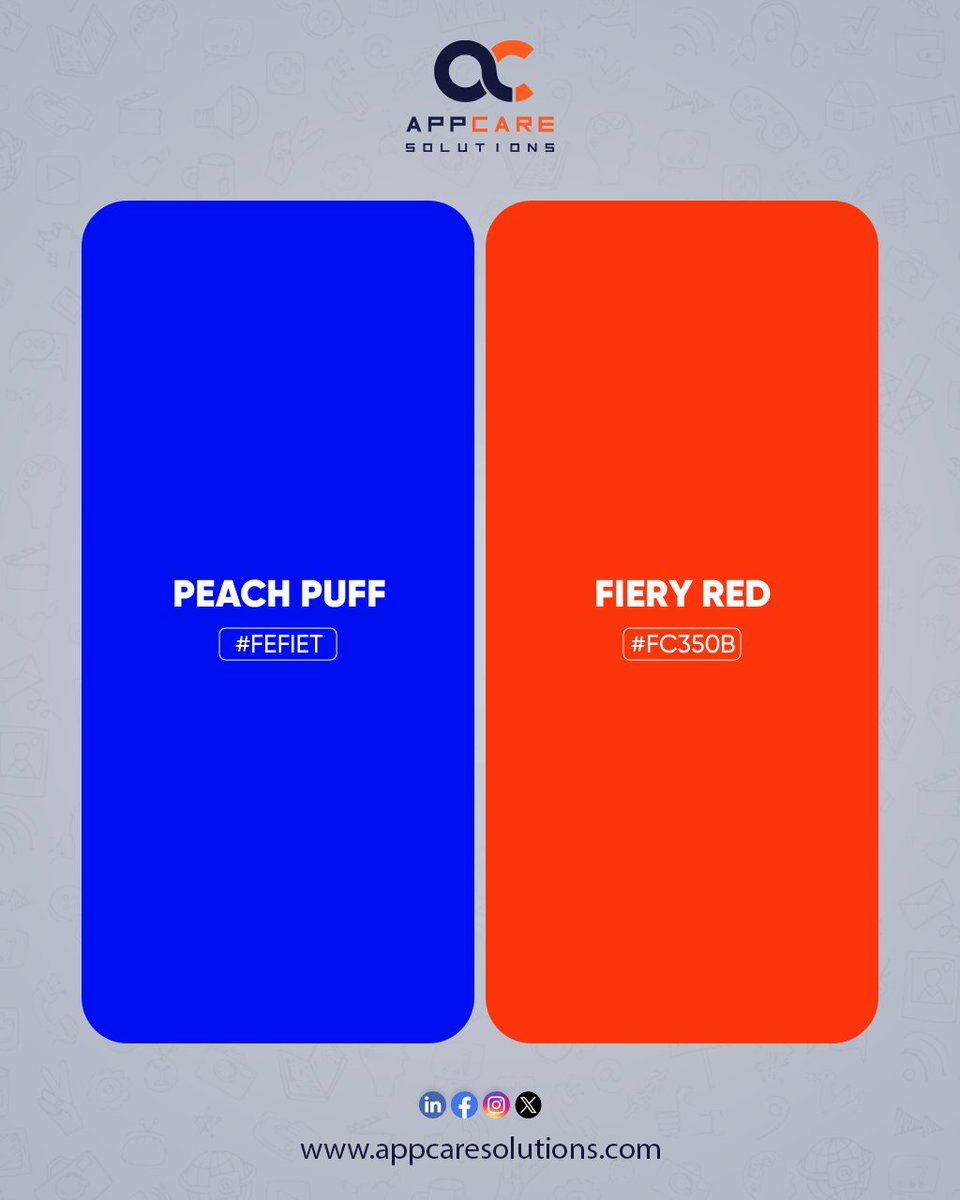 appcaresolutio's tweet photo. Tell us in the comments! 👇
#AppCareSolutions #DigitalMarketing #SocialMediaMarketing #Agency #Marketing #Branding #ColourPalette #DesignInspo #MoodboardMagic #CreativeCombos #ColourCrush #PalettePlay https://t.co/WVsGlMja3B