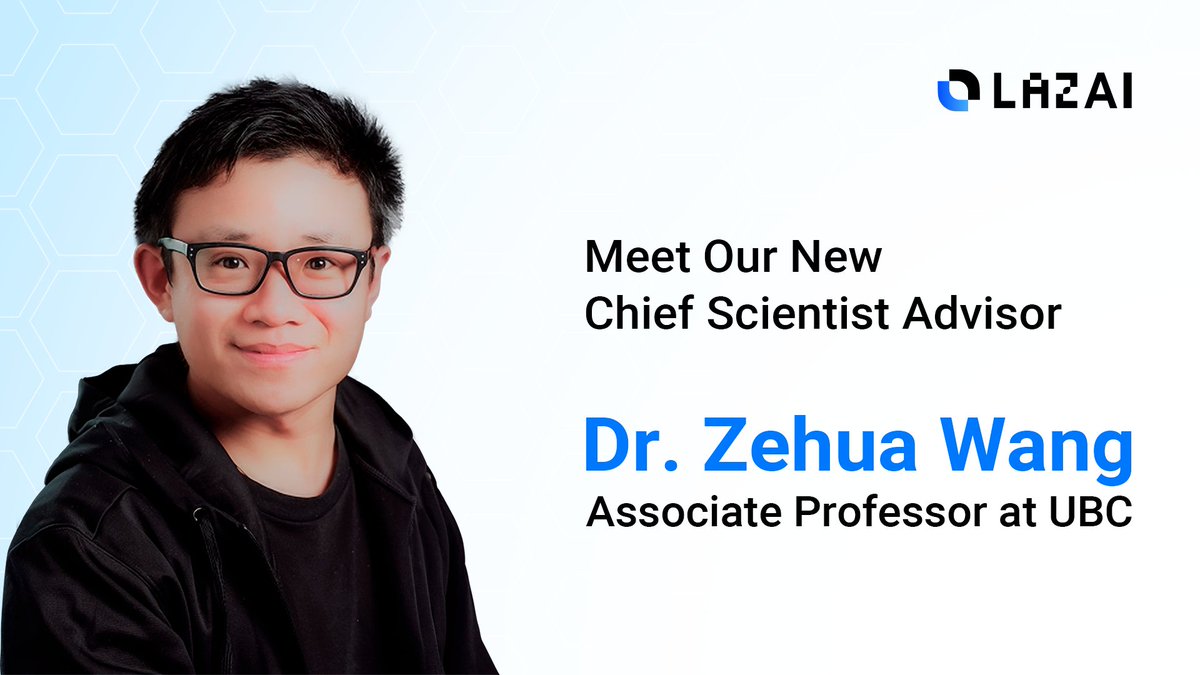 LazAI (@lazainetwork) on Twitter photo We’re thrilled to welcome Dr. Zehua Wang (<a href="/iamblockchaindr/">Prof. Zehua Wang</a>) as LazAI’s Chief Scientist Advisor.
An Associate Professor at UBC, Dr. Wang brings world-class expertise in quantum computing, federated AI, and distributed intelligence systems.
With deep expertise in quantum We’re thrilled to welcome Dr. Zehua Wang (<a href="/iamblockchaindr/">Prof. Zehua Wang</a>) as LazAI’s Chief Scientist Advisor.
An Associate Professor at UBC, Dr. Wang brings world-class expertise in quantum computing, federated AI, and distributed intelligence systems.
With deep expertise in quantum