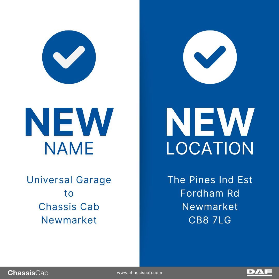 chassis_cab_daf's tweet photo. 📦 We’ve Moved! 🏡
​
We’re excited to announce that we’ve officially moved to a new location! 🎉
​
Come visit us at our new home:
​
📍 The Pines Ind Est, Fordham Rd, Newmarket, CB8 7LG
📞 01638 475600 
​
#DAF #ChassisCab #WeMoved #NewLocation #FreshStart #ComeVisitUs https://t.co/4N9ZJChLoQ