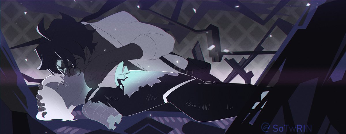 made some promare #drarry art for LCDrarry 2025 :]