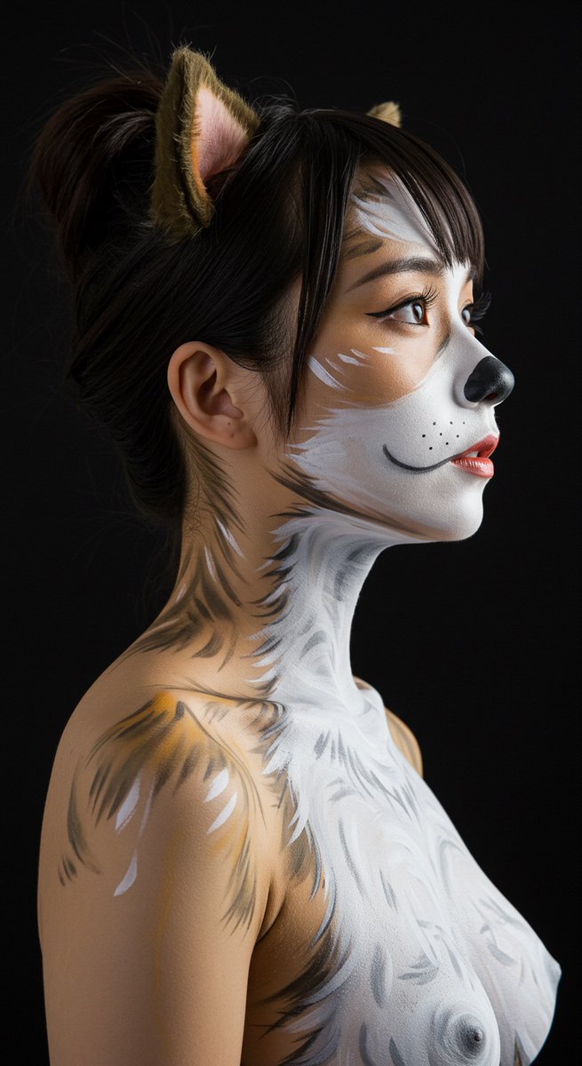 dog bodypaint
#ImageFX #aiart #facepainting #bodypainting