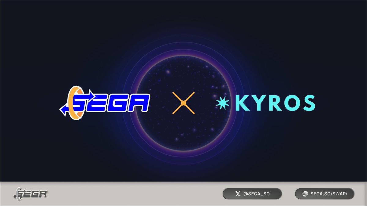 SegaSwap (@segaswap) on Twitter photo Yes, that's us! $kySOL is coming to <a href="/SonicSVM/">Sonic SVM ✈️ Solana Summit APAC</a> and will be tradable on Sega real soon 🙌
Mark this to stack Mobius rewards, Farm yields, and Sega Points🧢
To celebrate, we are giving 50000 Sega Social Points to 5 winners, just:
✅Tag 3 frnds & RT this
✅Leave SOL address below Yes, that's us! $kySOL is coming to <a href="/SonicSVM/">Sonic SVM ✈️ Solana Summit APAC</a> and will be tradable on Sega real soon 🙌
Mark this to stack Mobius rewards, Farm yields, and Sega Points🧢
To celebrate, we are giving 50000 Sega Social Points to 5 winners, just:
✅Tag 3 frnds & RT this
✅Leave SOL address below