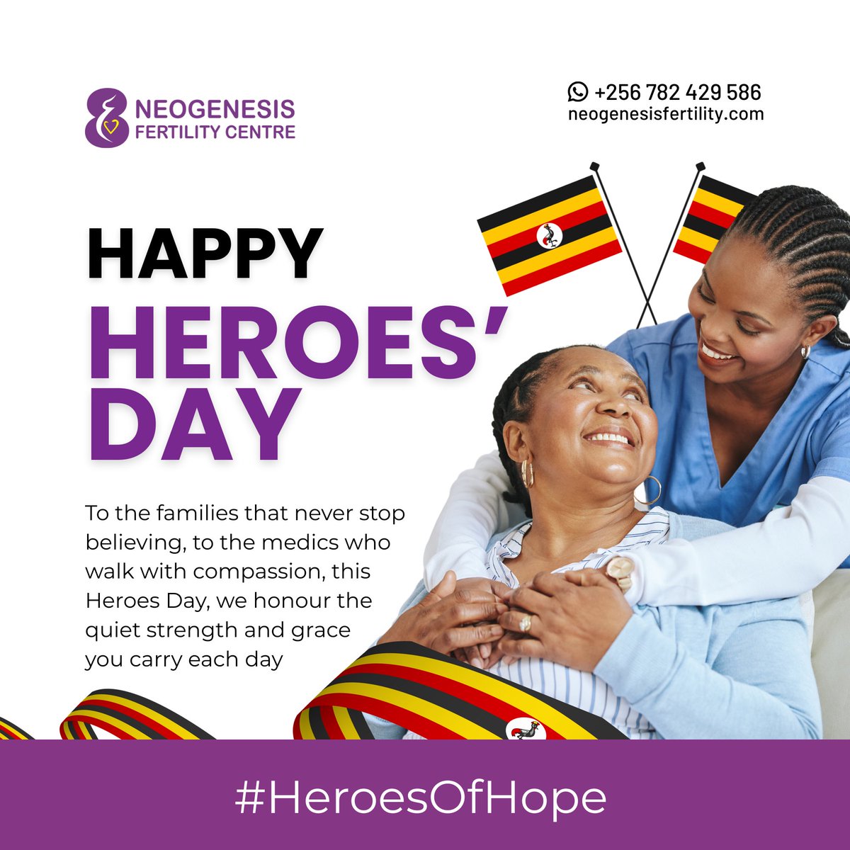 💚 To the ones who keep showing up, in scrubs, in prayer, in quiet hope, we see you.

On this #HeroesDay, #NeogenesisFertilityCentre celebrates the unsung heroes of hope:
💫 The families who don’t give up.
💫 The medics who walk with grace.
💫 The quiet moments that lead to life.