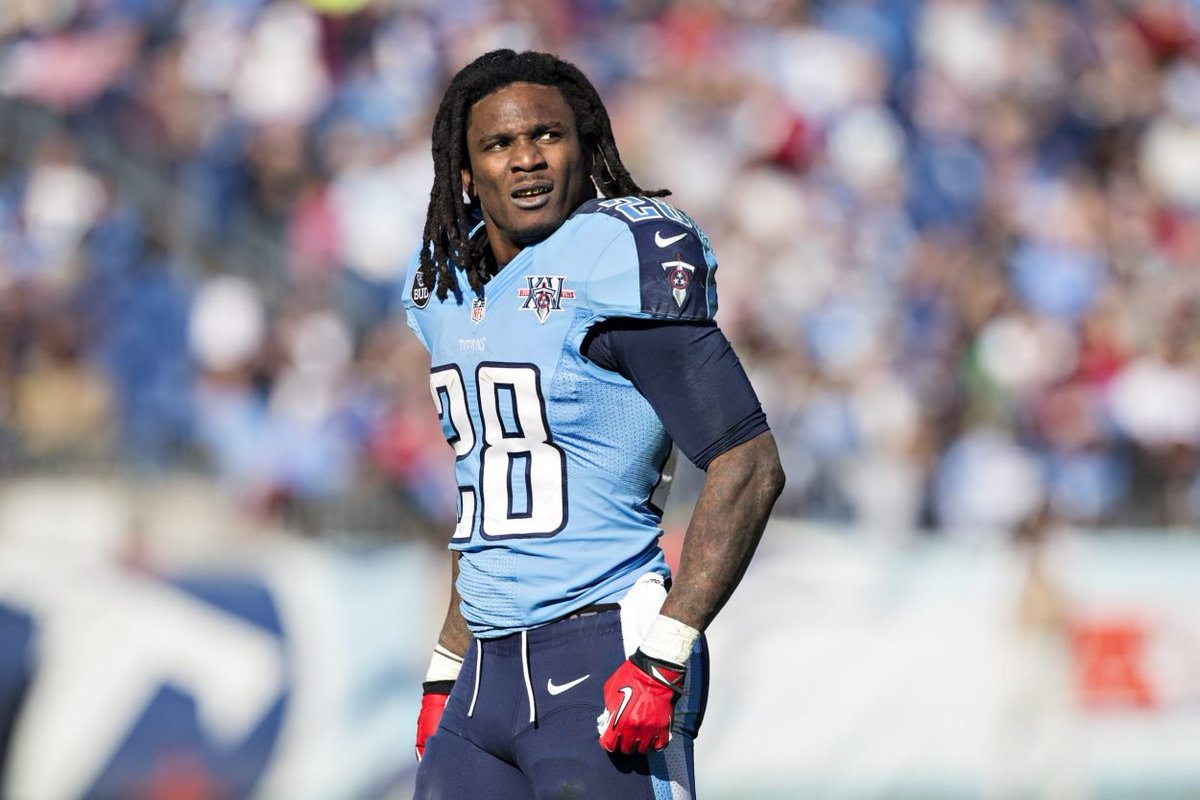 nflrums's tweet photo. Update: Former #Titans star running back Chris Johnson is working on becoming an #NFL scout