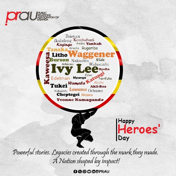 PRAU_Uganda's tweet photo. Today, as Uganda celebrates Heroes’ Day, PRAU Uganda honors the extraordinary individuals—past and present—whose stories, sacrifices, and contributions continue to shape our nation.
#PRimpact #PRAU #HeroesDay2025 #LegacyThroughCommunication https://t.co/mEHyWV2gp5