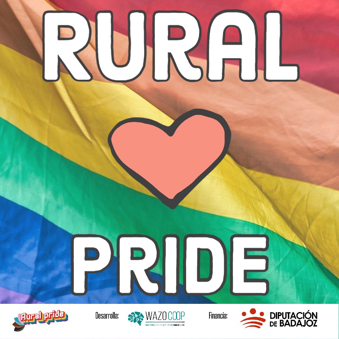 El proyecto RURAL PRIDE. Realidad y desafíos del colectivo #LGTBIQ+ es un primer paso para promover la igualdad de oportunidades, la participación y presencia de las personas LGTBIQ+ en la provincia de Badajoz.
f.mtr.cool/dekfvamcbs